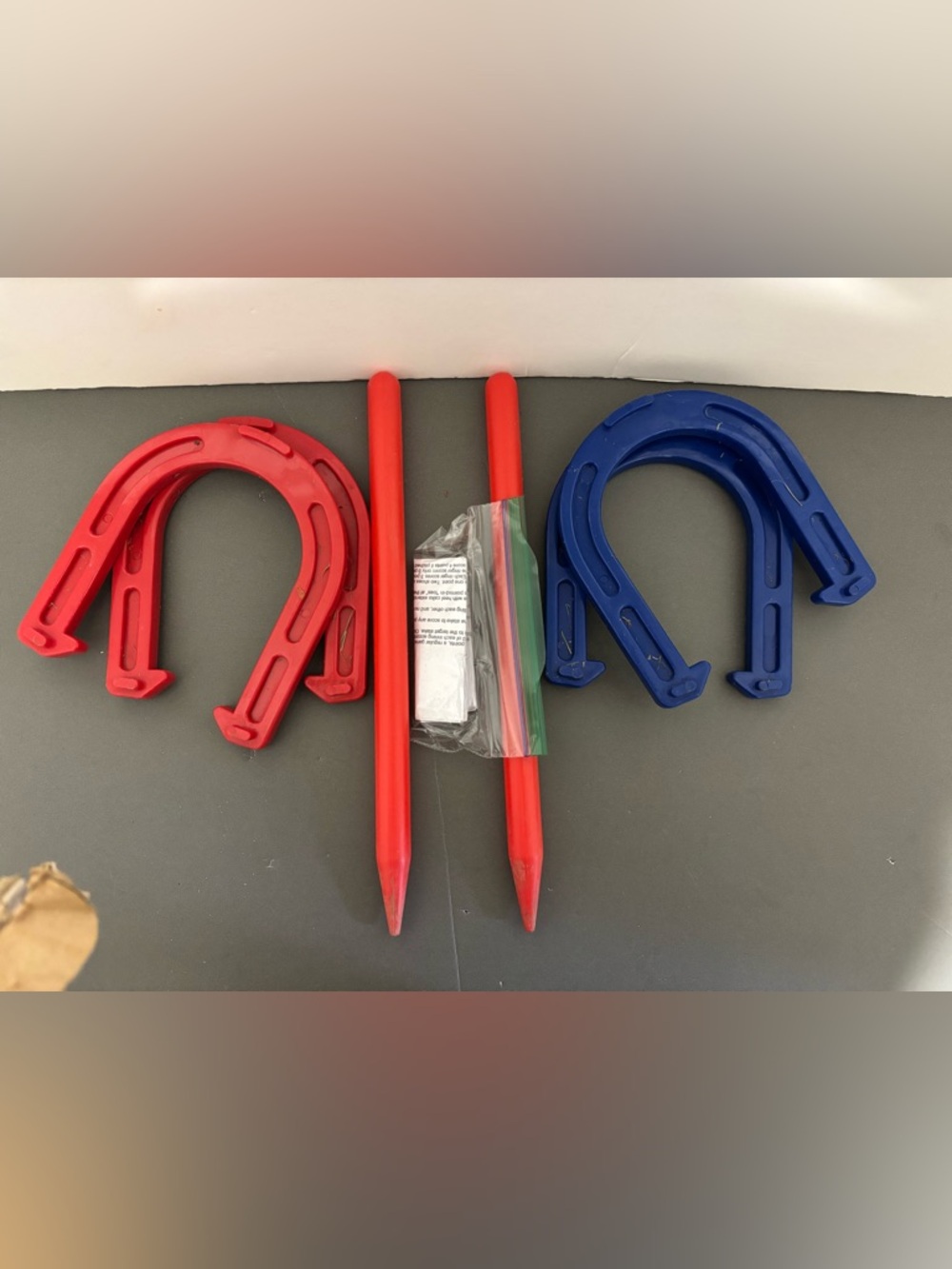 deluxe rubber, horseshoe set